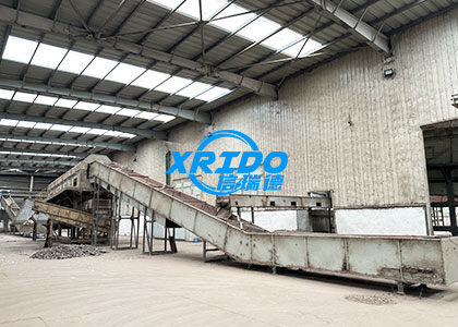 Stale garbage sorting equipment site