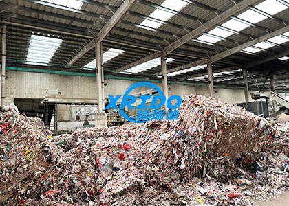 Stale garbage sorting equipment site