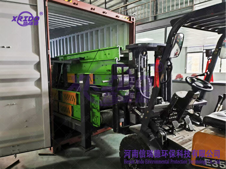 250TPD municipal solid waste sorting line shipped to Brazil