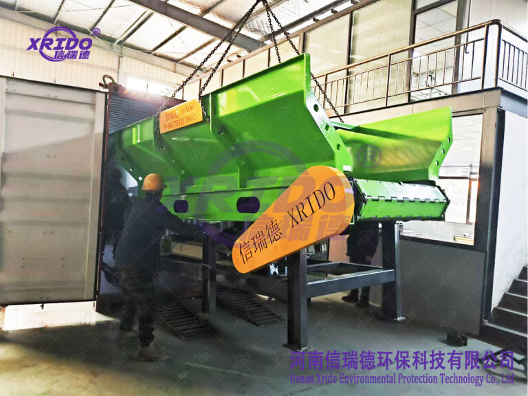 250TPD municipal solid waste sorting line shipped to Brazil