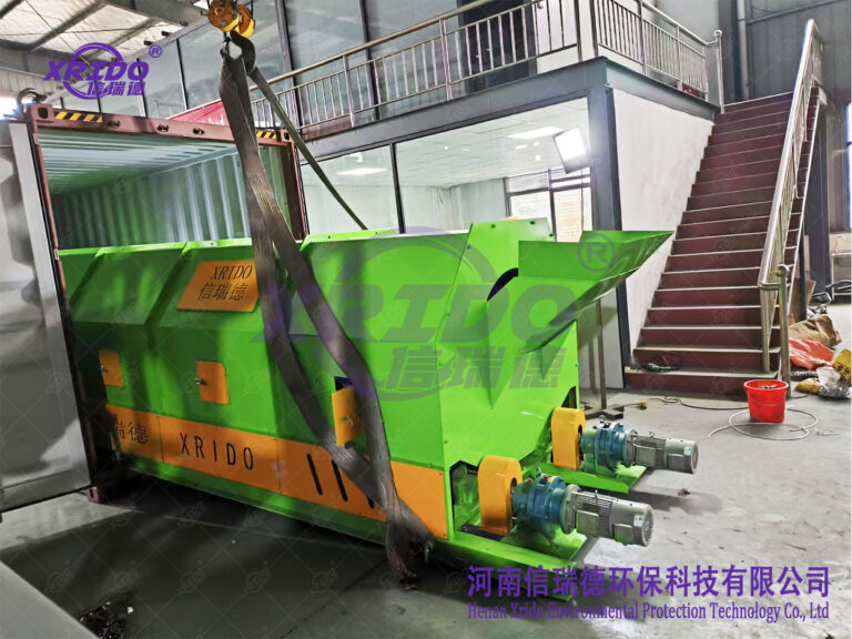 250TPD municipal solid waste sorting line shipped to Brazil