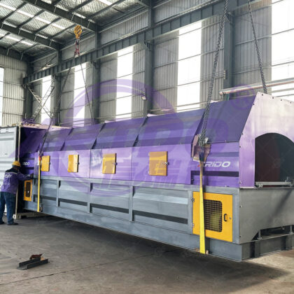 Rotary drum screen equipment shipped